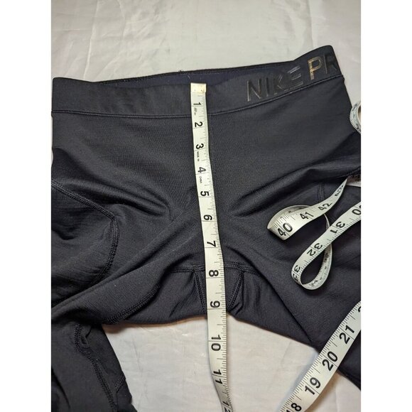 Nike Pro Leggings Womens Small Hyperwarm Black Yoga Running Gym Compression - Picture 8 of 13